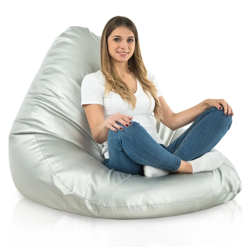 Fotoliu Puf tip Pară XXL Drop - Piele Ecologică – vedere 9