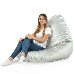 Fotoliu Puf tip Pară XXL Drop - Piele Ecologică – vedere 7