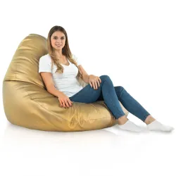 Fotoliu puf Drop XXL, textură moale, ideal pentru un colț confortabil