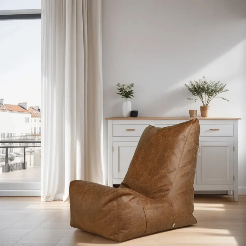 Fotoliu Puf Relax XXL pentru Adulți Disinto - Piele Naturală Premium – vedere 11