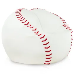 Fotoliu Puf Baseball pentru Șezut Piele Ecologică