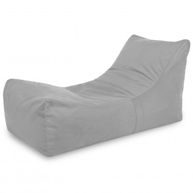 Gri deschis fotoliu puf lounger athens velvet