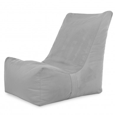 Gri deschis fotoliu bean bag distinto velvet