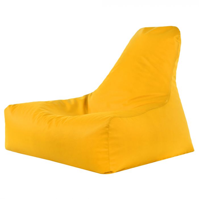 Lumină galbenă fotoliu bean bag bali piele ecologica