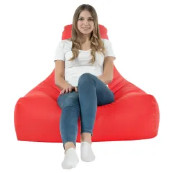 Fotoliu bean bag roșu modern pentru spații interioare și exterioare stilate