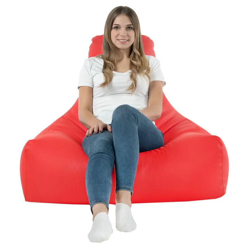 Fotoliu bean bag roșu modern pentru spații interioare și exterioare stilate