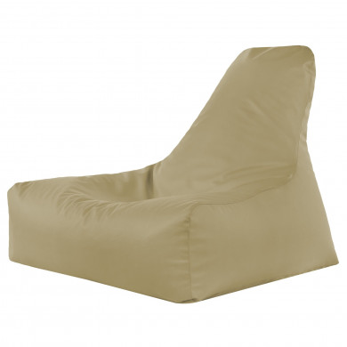 Bej pământesc fotoliu bean bag bali piele ecologica