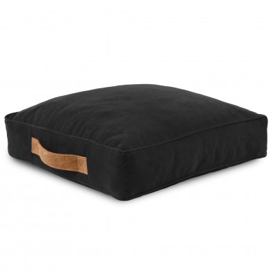 Negru perna de scuan velvet
