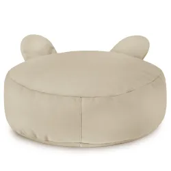 Taburet elegant din catifea perlat, ideal pentru sufragerii și spații pentru copii