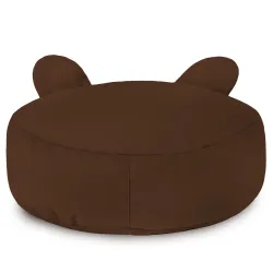 Puf Taburet Suport Picioare Rotund pentru copii Teddy - Catifea Soft – vedere 18