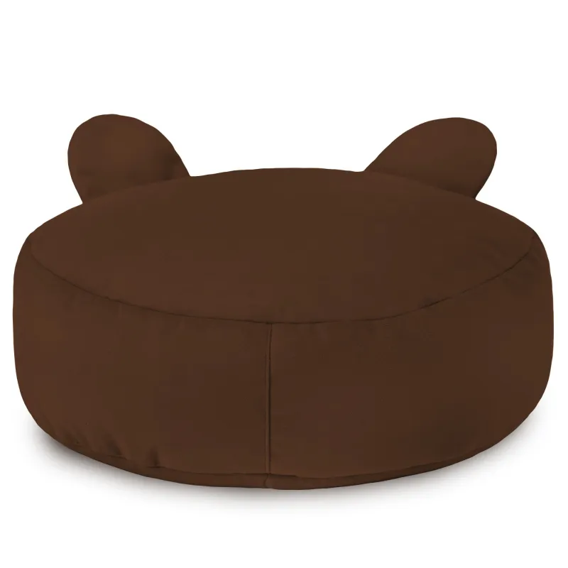 Puf Taburet Suport Picioare Rotund pentru copii Teddy - Catifea Soft – vedere 18