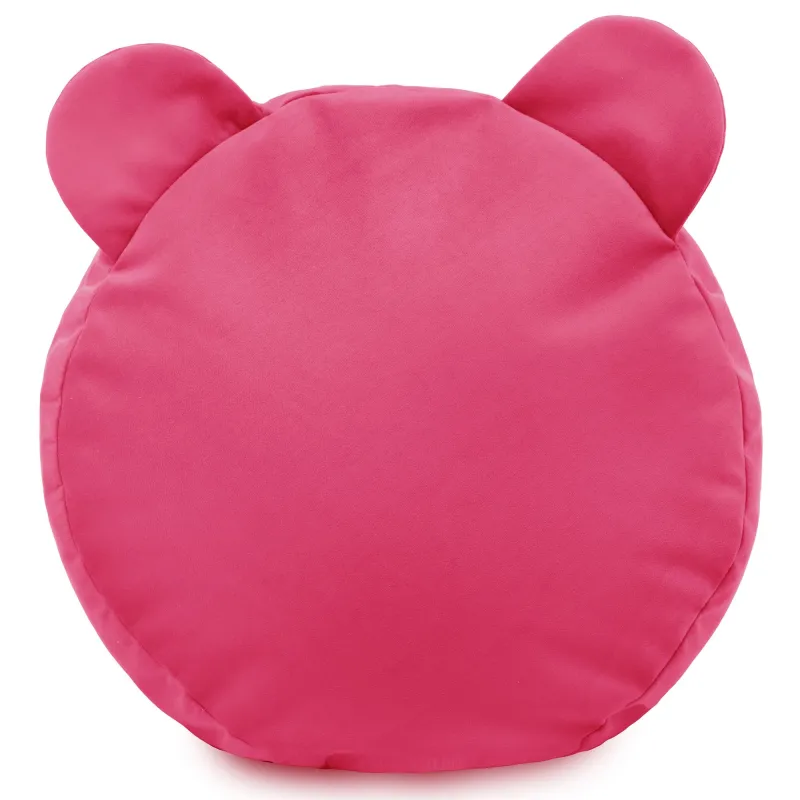 Puf Taburet Suport Picioare Rotund pentru copii Teddy - Catifea Soft – vedere 5