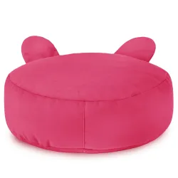 Puf Taburet Suport Picioare Rotund pentru copii Teddy - Catifea Soft – vedere 21