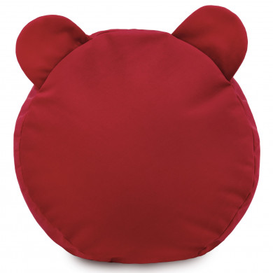 Roșu taburet teddy velvet