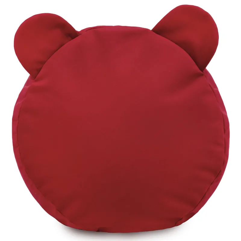 Puf Taburet Suport Picioare Rotund pentru copii Teddy - Catifea Soft – vedere 6