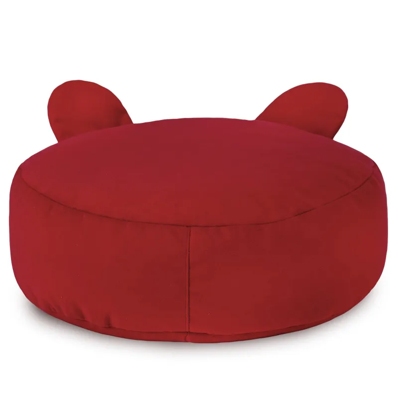 Puf Taburet Suport Picioare Rotund pentru copii Teddy - Catifea Soft – vedere 22