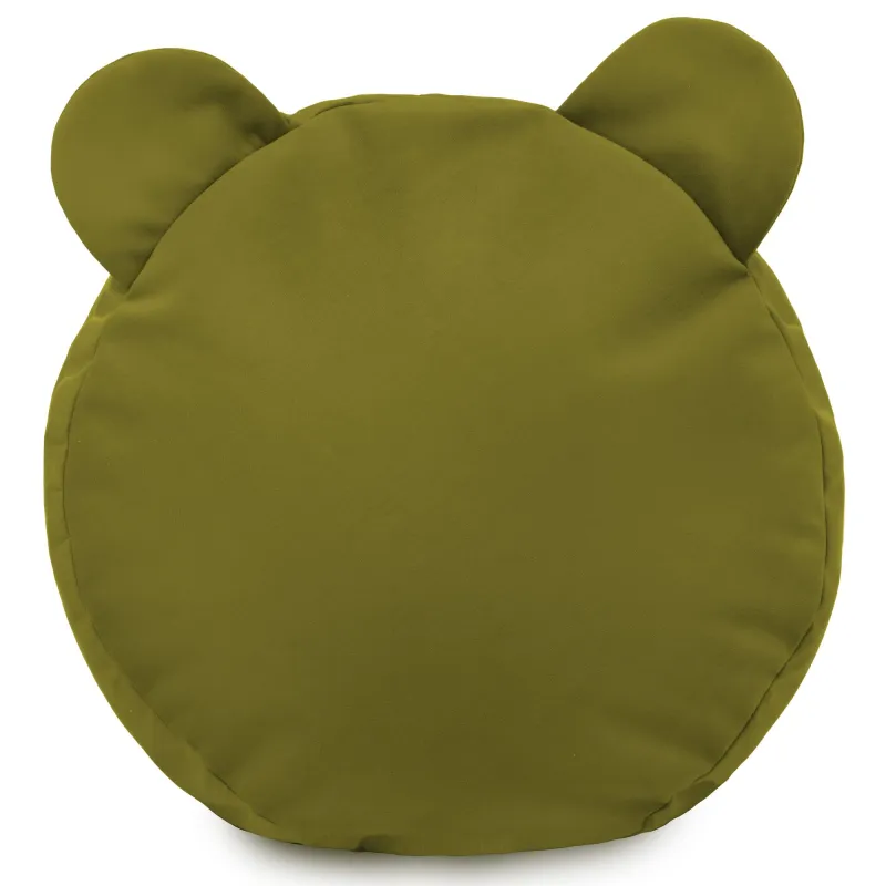 Puf Taburet Suport Picioare Rotund pentru copii Teddy - Catifea Soft – vedere 7