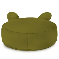 Puf Taburet Suport Picioare Rotund pentru copii Teddy - Catifea Soft – vedere 23