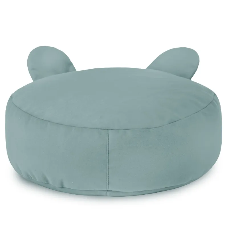 Puf Taburet Suport Picioare Rotund pentru copii Teddy - Catifea Soft – vedere 25