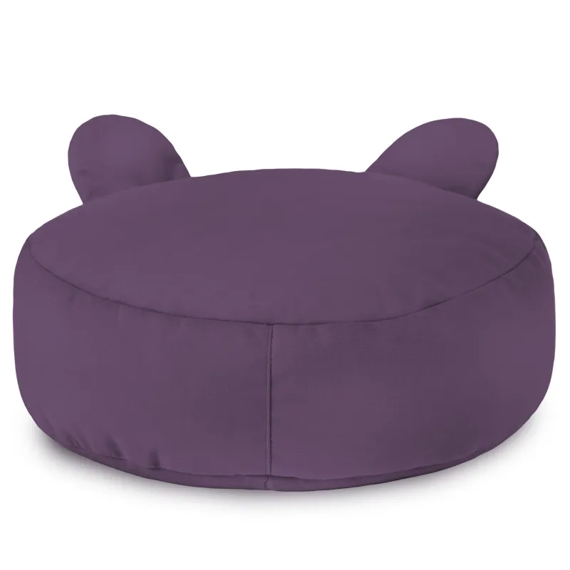 Puf Taburet Suport Picioare Rotund pentru copii Teddy - Catifea Soft – vedere 27