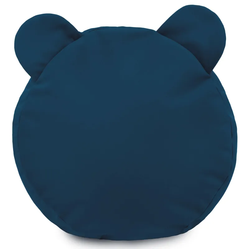 Puf Taburet Suport Picioare Rotund pentru copii Teddy - Catifea Soft – vedere 12