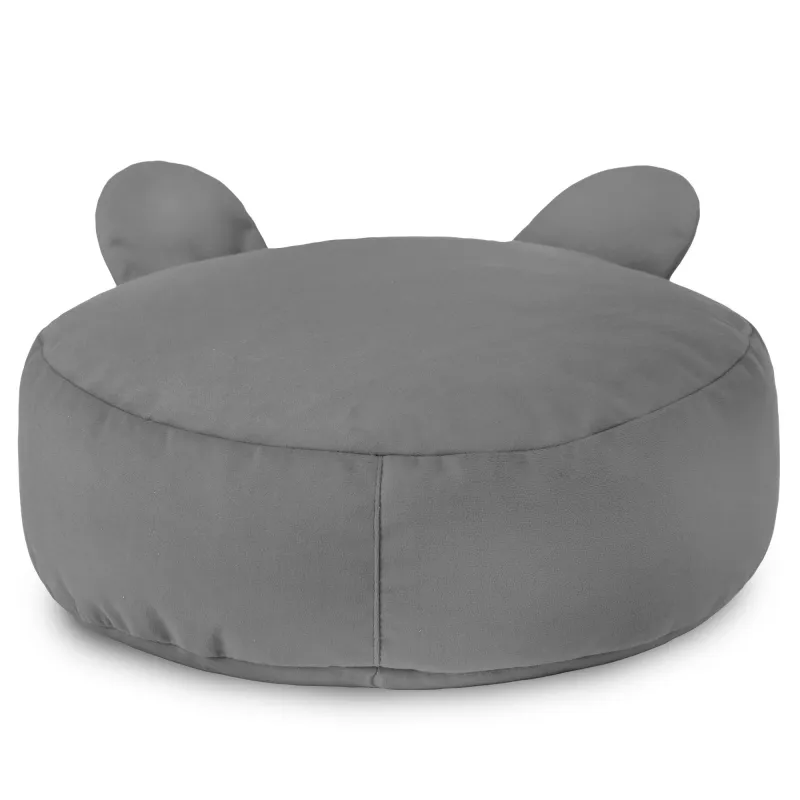 Puf Taburet Suport Picioare Rotund pentru copii Teddy - Catifea Soft – vedere 30