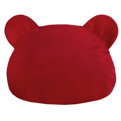 Roșu pernă teddy velvet