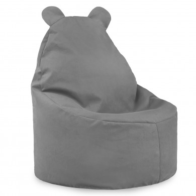 Oţel fotoliu puf pentru copii teddy velvet
