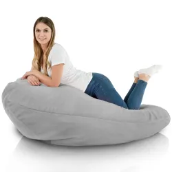 Fotoliu Puf tip Pară XXL Drop - Blană Artificială Yeti – vedere 5