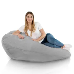 Fotoliu Puf tip Pară XXL Drop - Blană Artificială Yeti – vedere 6