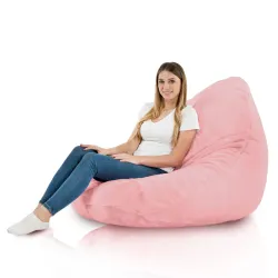 Fotoliu Puf tip Pară XXL Drop - Blană Artificială Yeti – vedere 10