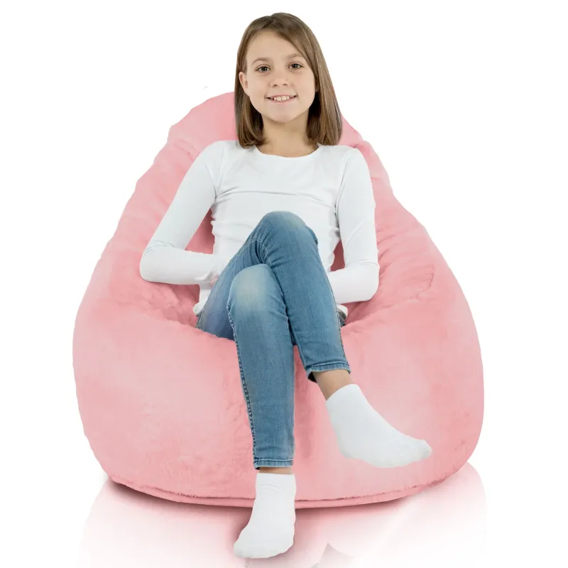 Fotoliu Puf Smart Porto - Blană Artificială Yeti – vedere 8