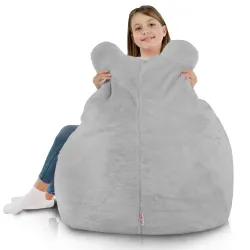 Fotoliu Puf pentru copii Teddy - Blană Artificială Yeti – vedere 5