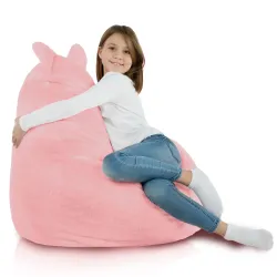 Fotoliu Puf pentru copii Teddy - Blană Artificială Yeti – vedere 4