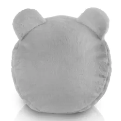 Puf Taburet Suport Picioare Rotund pentru copii Teddy - Blană Artificială Yeti