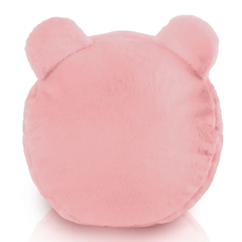 Puf Taburet Suport Picioare Rotund pentru copii Teddy - Blană Artificială Yeti – vedere 2