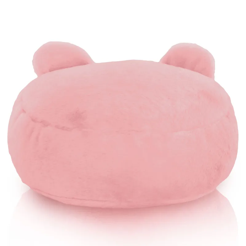 Puf Taburet Suport Picioare Rotund pentru copii Teddy - Blană Artificială Yeti – vedere 5