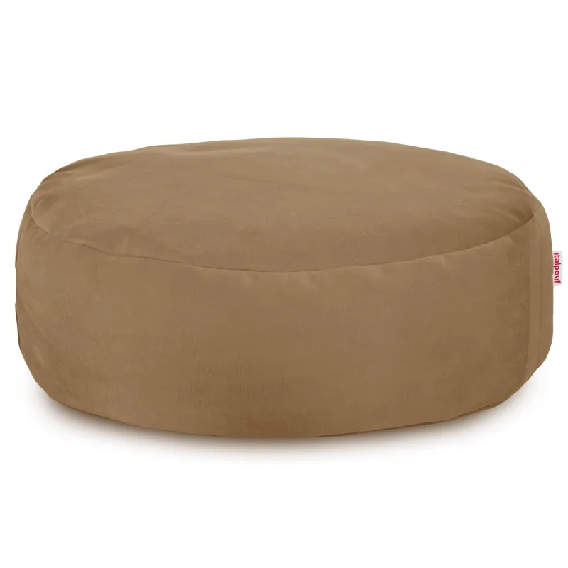 Puf Taburet Suport Picioare Rotund - Catifea Soft