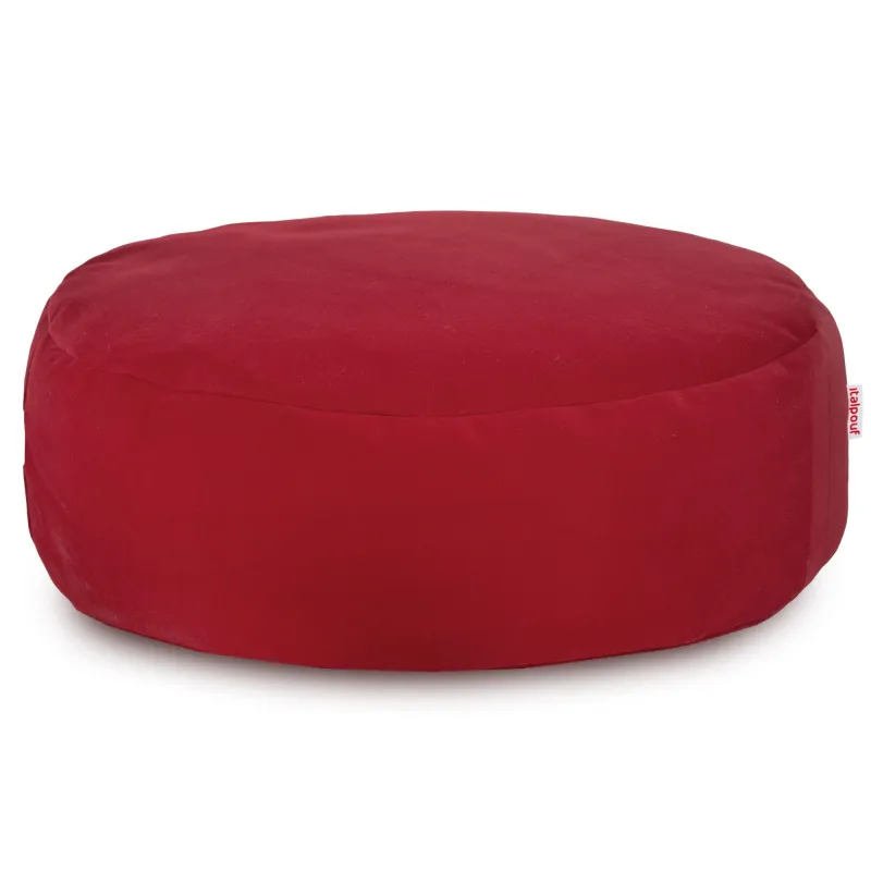Puf Taburet Suport Picioare Rotund - Catifea Soft