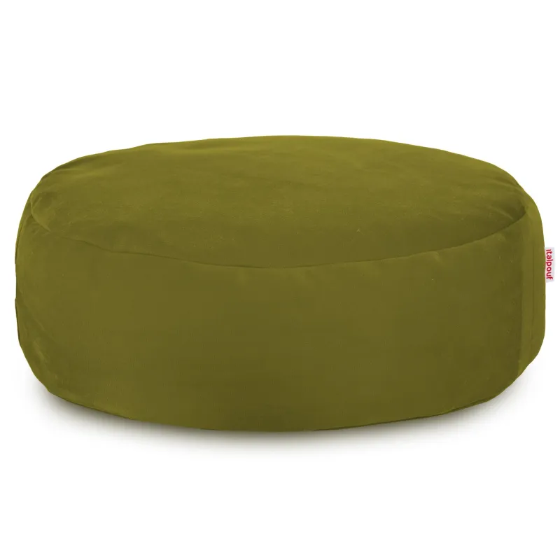 Puf Taburet Suport Picioare Rotund - Catifea Soft