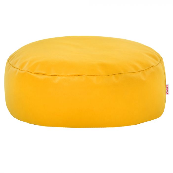 Lumină galbenă taburet piele ecologica