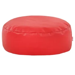 Puf Taburet Suport Picioare Rotund - Piele Ecologică