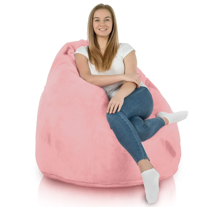 Fotoliu Puf XXL pentru adulți Gigant - Blană Artificială Yeti – vedere 9