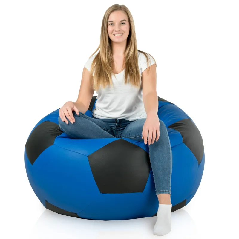 Fotoliu Puf Minge Fotbal XXL din - Piele Ecologică – vedere 6