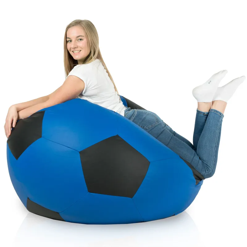 Fotoliu Puf Minge Fotbal XXL din - Piele Ecologică – vedere 7