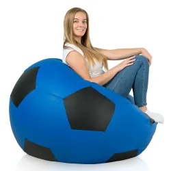 Fotoliu Puf Minge Fotbal XXL din - Piele Ecologică – vedere 8