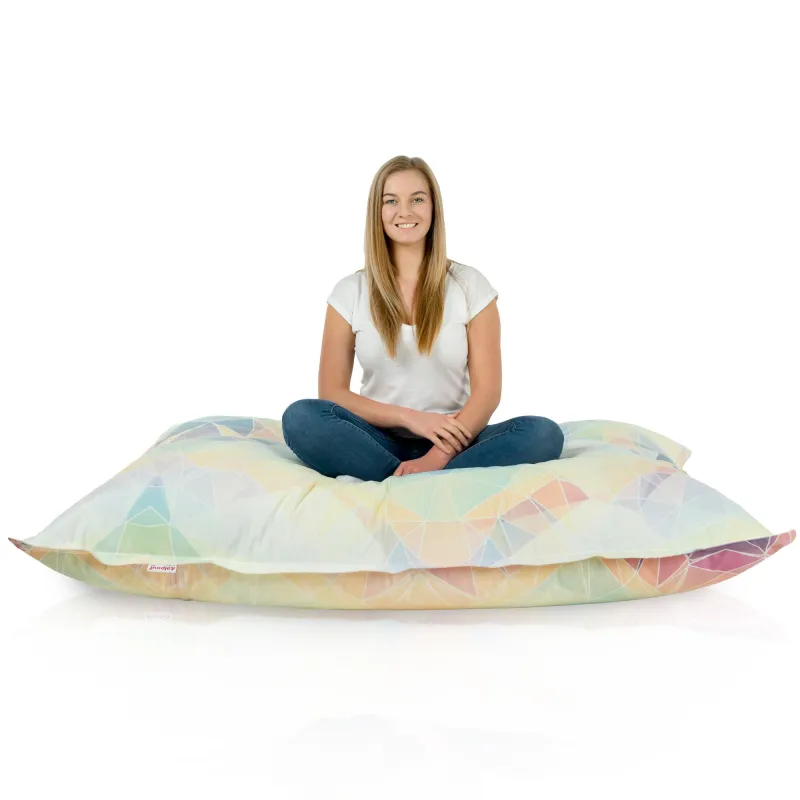 Saltea Puf de Podea XXL Gigant pentru adulți - Material Imprimeu Premium – vedere 77