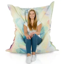Saltea Puf de Podea XXL Gigant pentru adulți - Material Imprimeu Premium – vedere 88