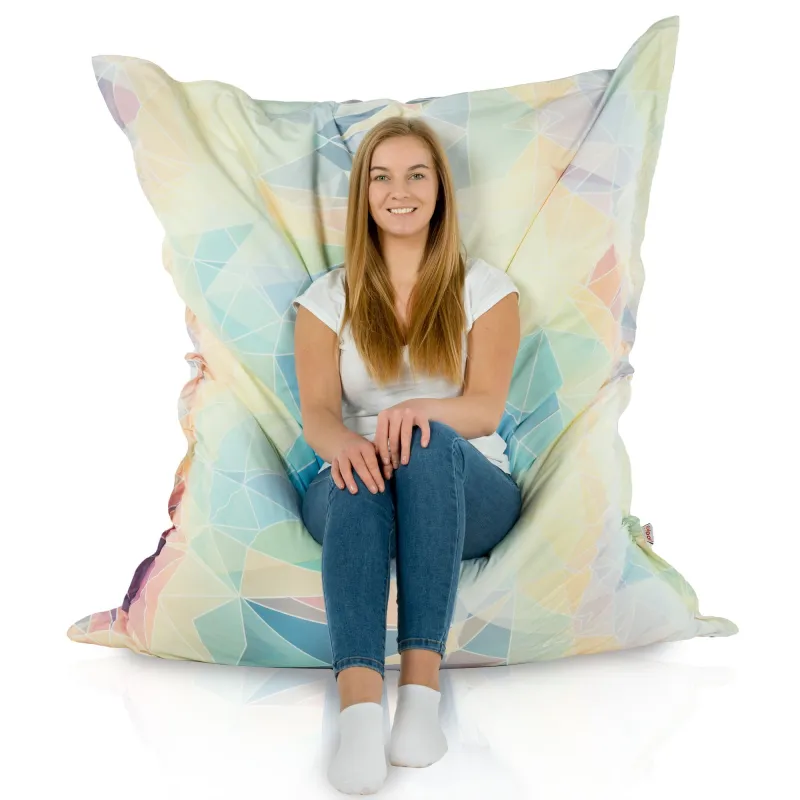 Saltea Puf de Podea XXL Gigant pentru adulți - Material Imprimeu Premium – vedere 88