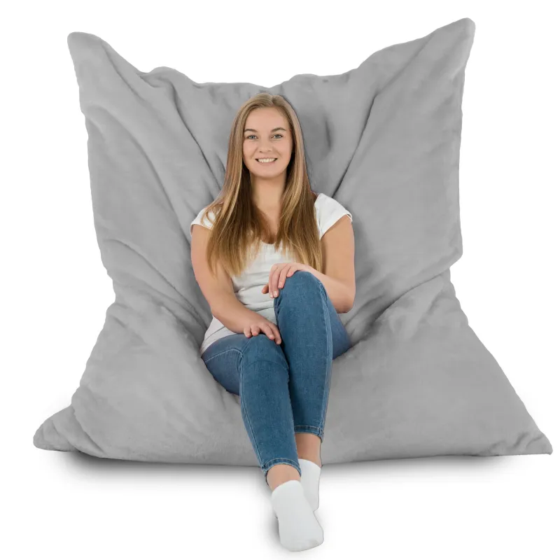 Saltea Puf de Podea XXL Gigant pentru adulți - Blană Artificială Yeti – vedere 3